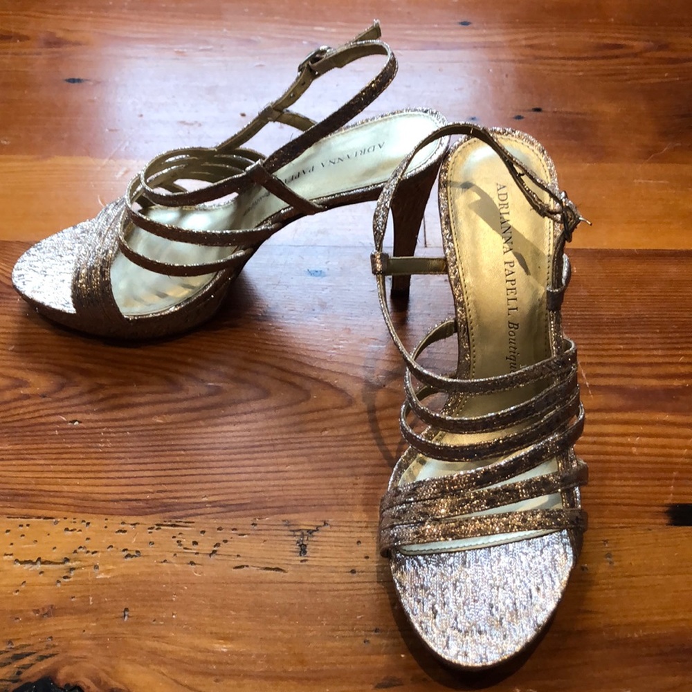Gold Shimmer Heels